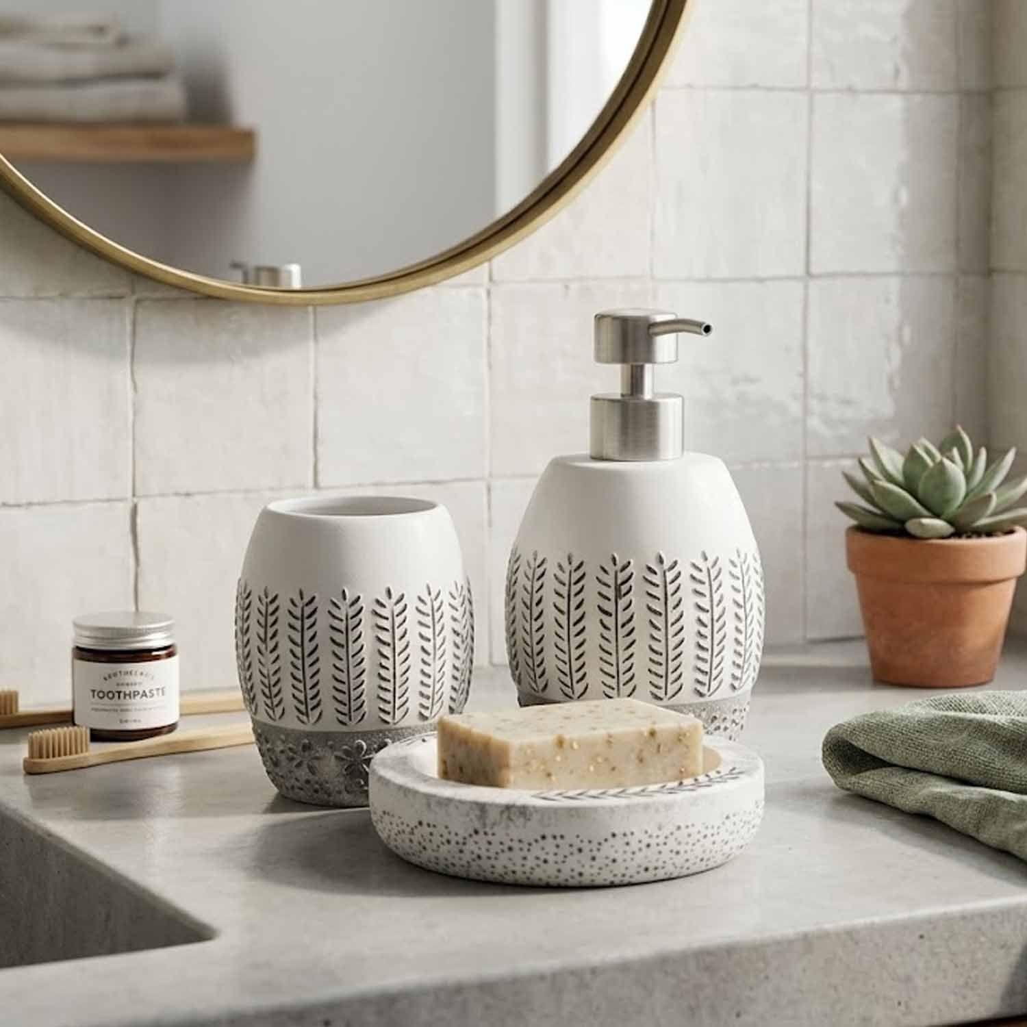 Set d'accessoires de salle de bain 3 pièces Irya Allesi