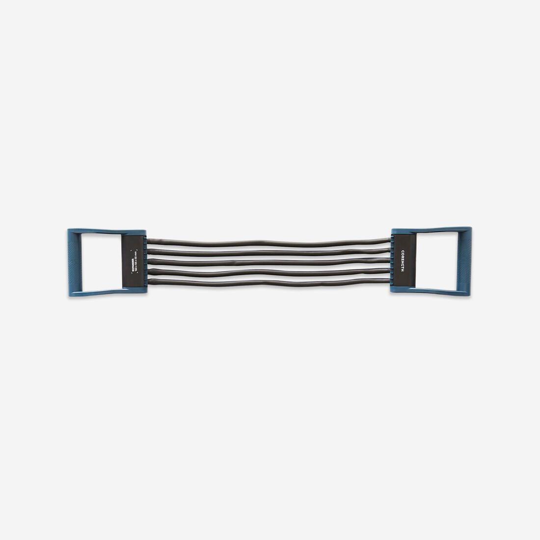 Extenseur de musculation réglable de 5 à 25kg - noir et