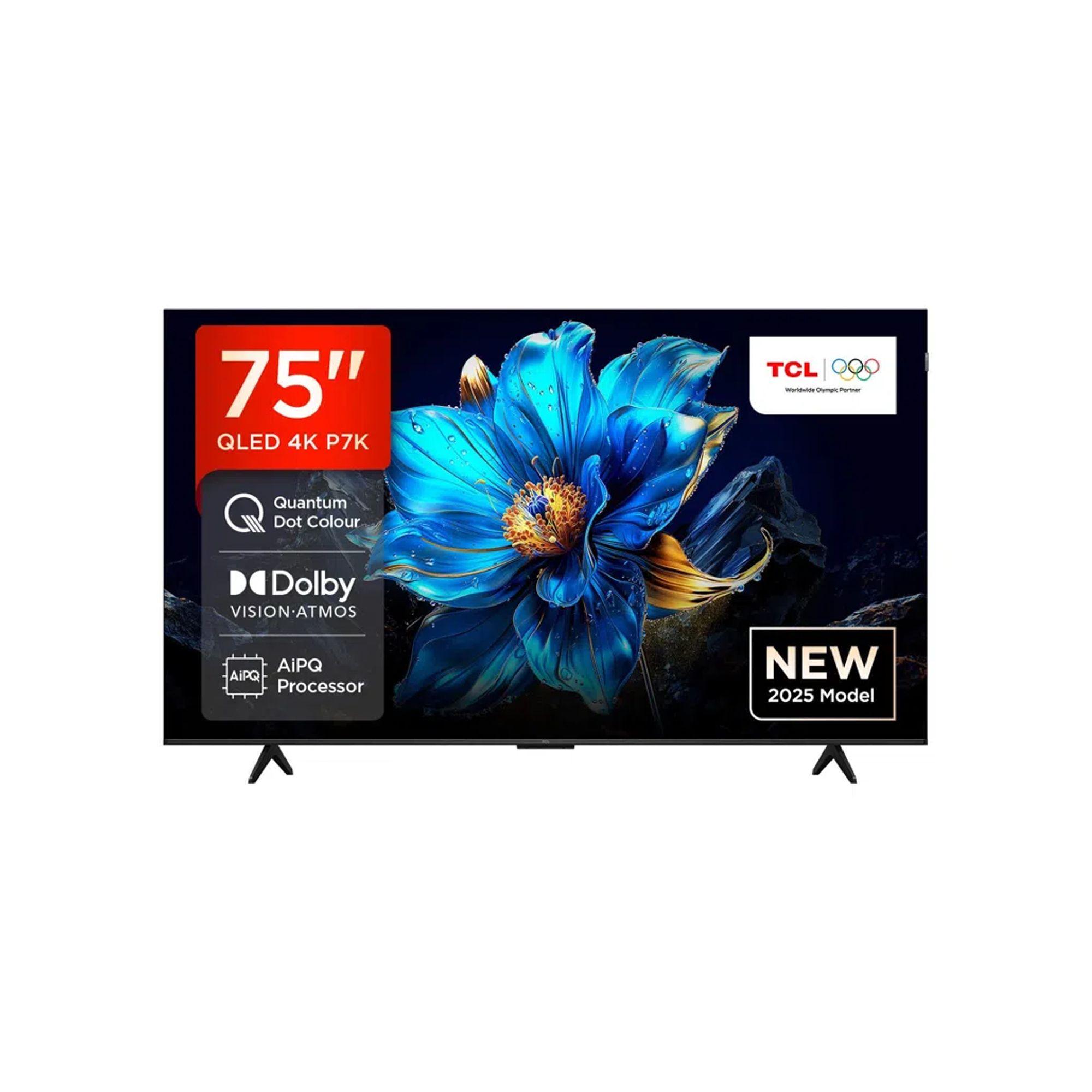 Smart TV TCL 75 pouces QLED 4K 75P7K - Google TV, Dolby Vision