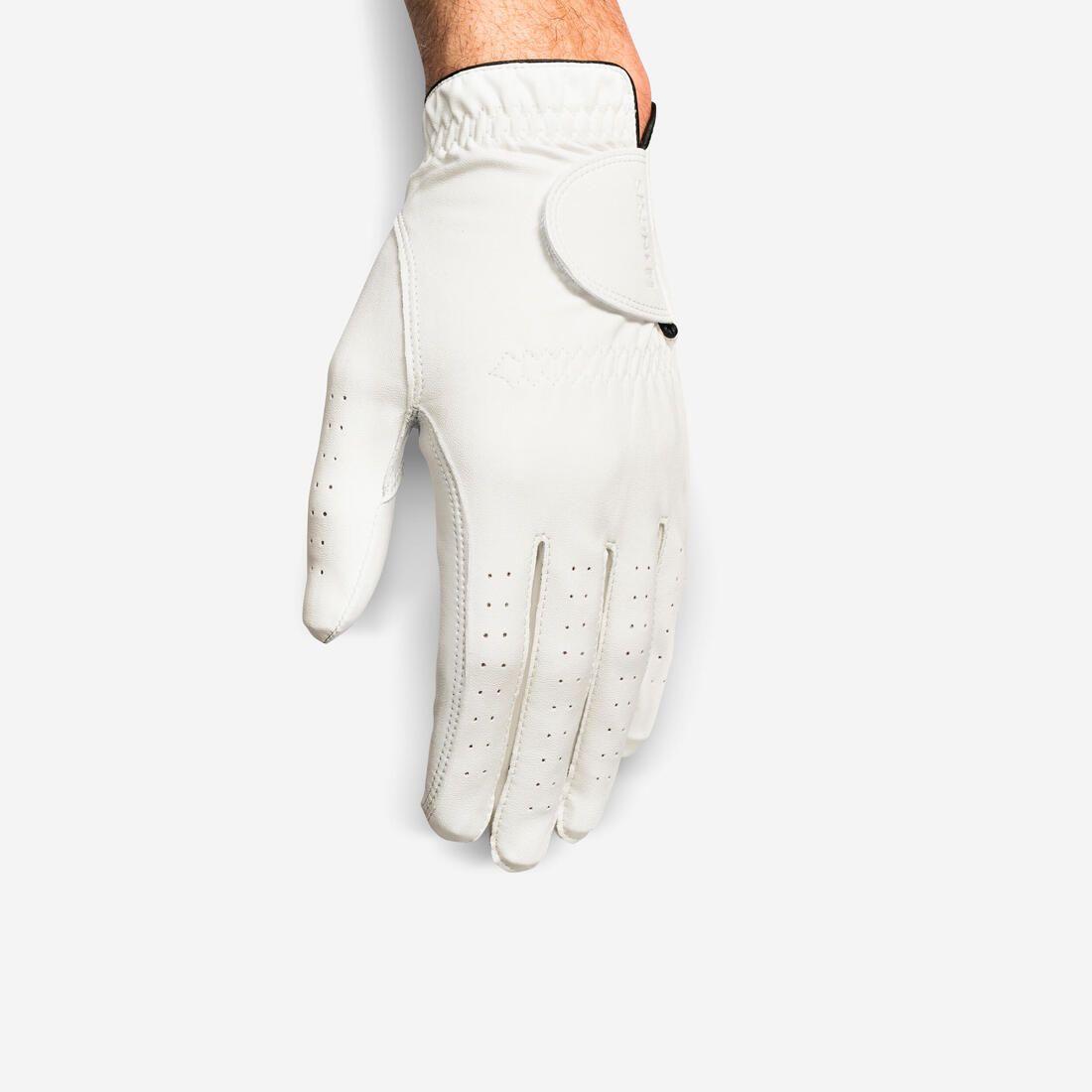 Gant de golf homme main gauche pour droitier, Soft blanc