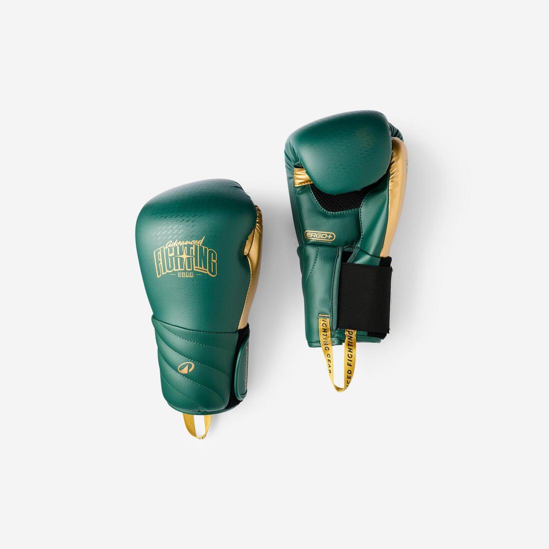 Gants de boxe, boxeurs confirmés, mousse monobloc, vert