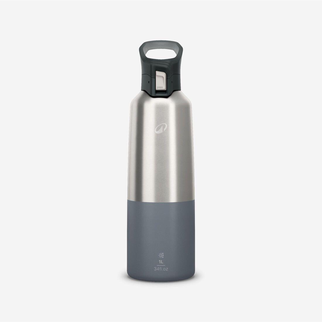 Gourde 900 isotherme inox 1L bouchon à ouverture rapide pour la randonnée