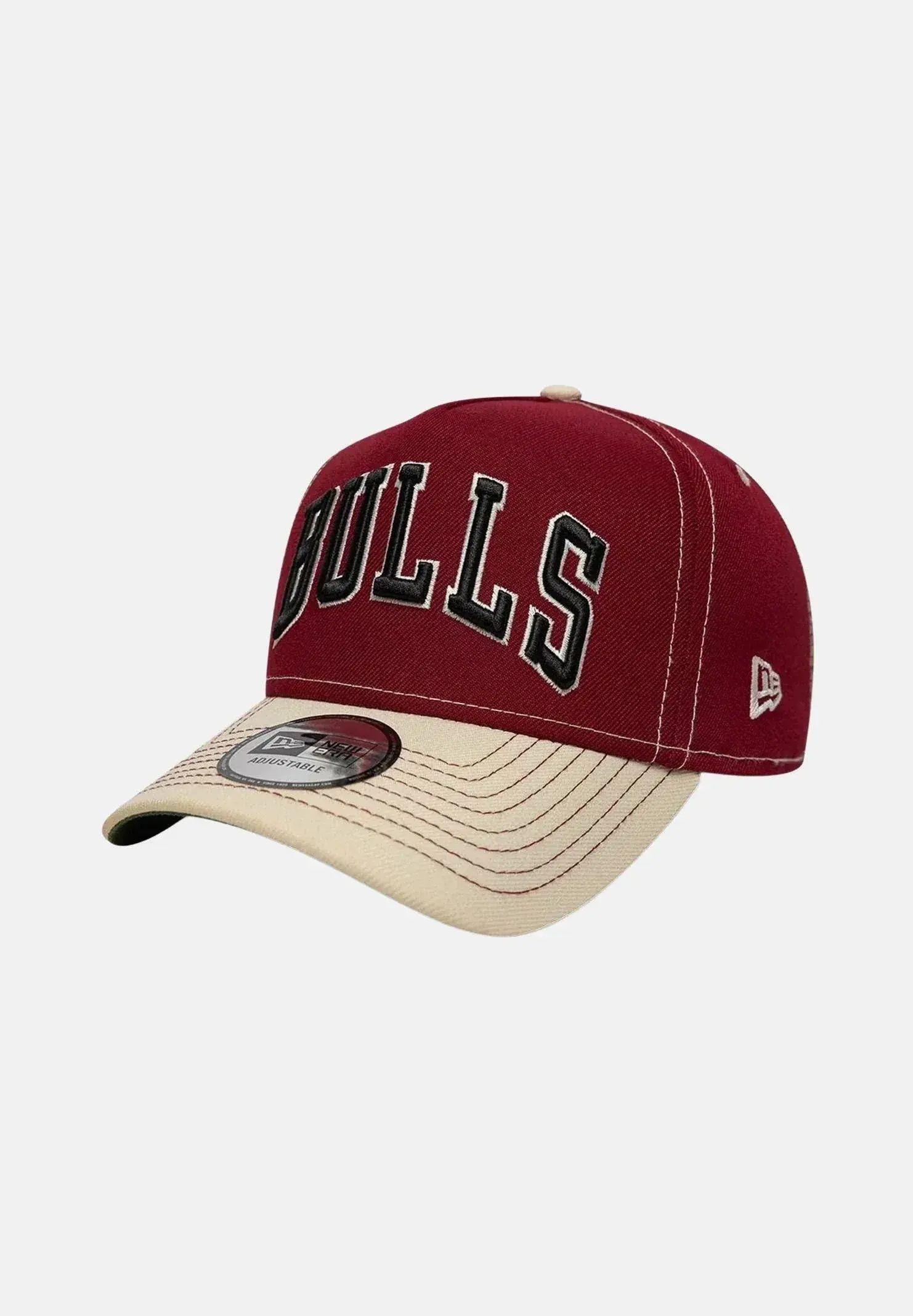 Casquette New Era City Icon 9FORTY E-Frame – Chicago Bulls – Burgundy