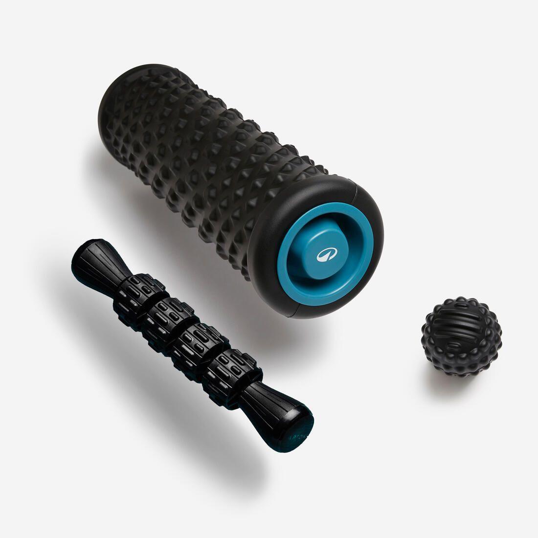 Kit de massage : rouleau, balle et stick de massage