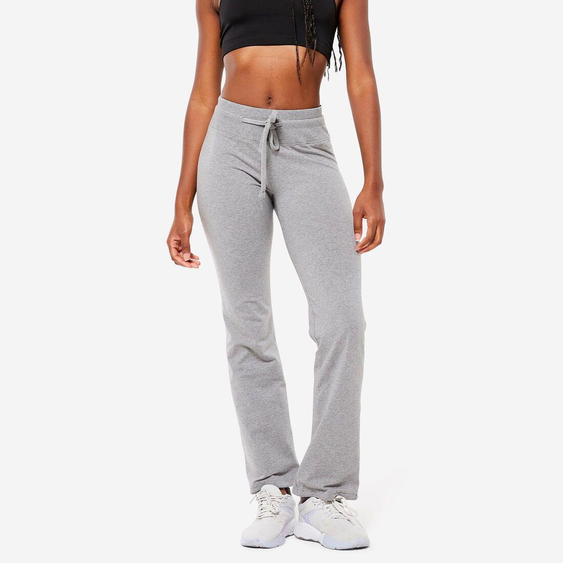 Legging fitness long coton extensible bas resserable femme - Fit+