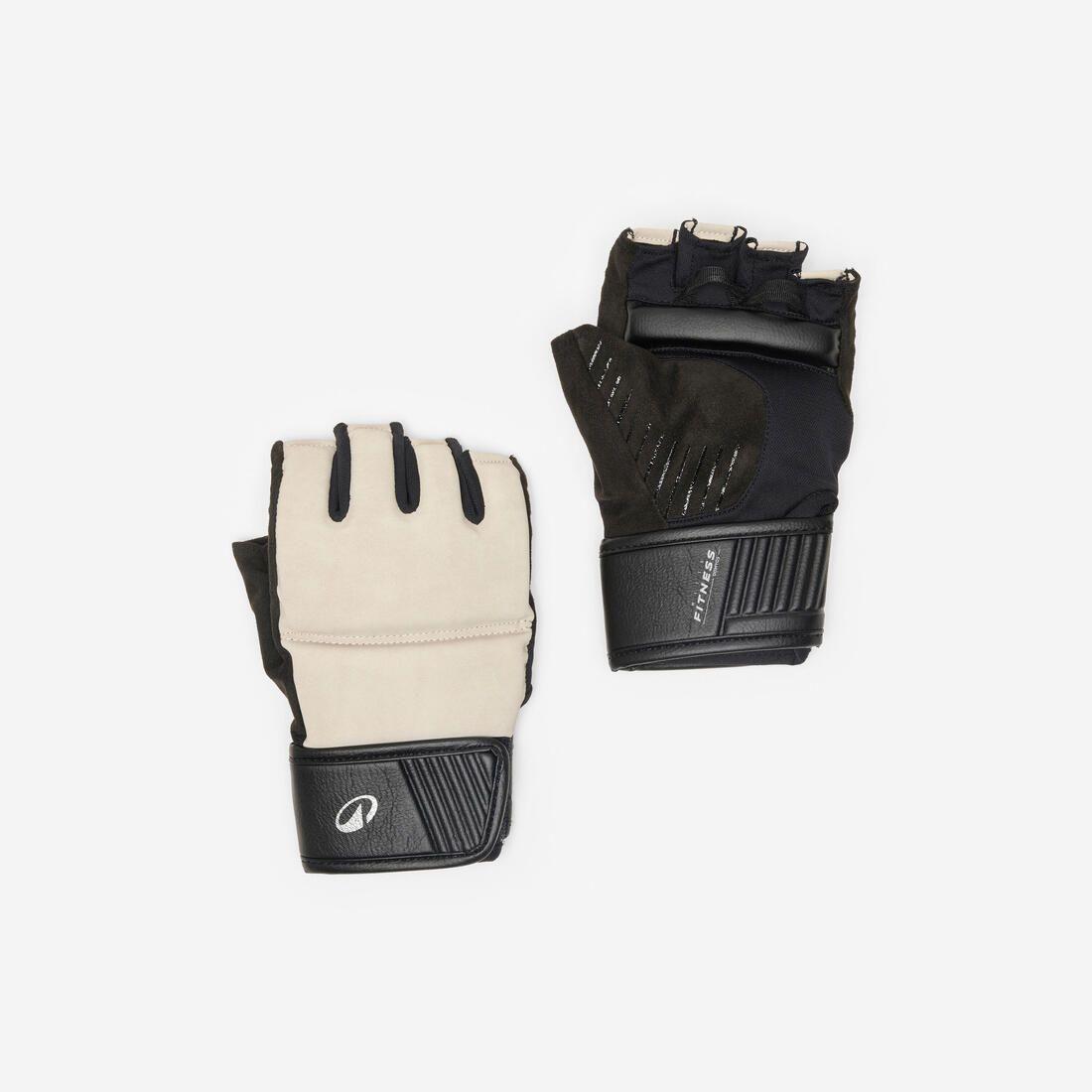 Mitaines de cardio-boxing mixte, marron