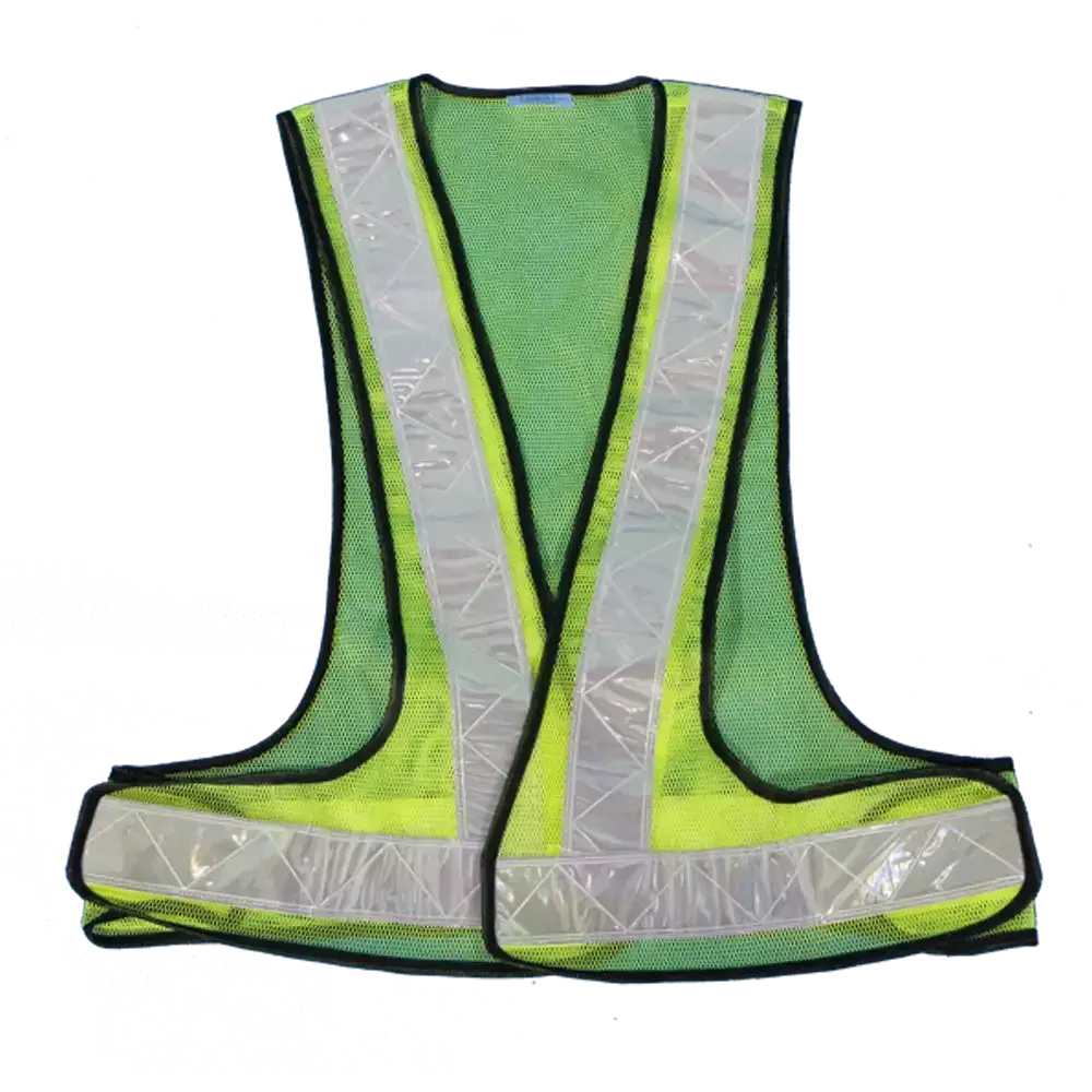 Gilet de Sécurité Reflectif Pinnacle Lime avec Velcro – Tissu Mesh
