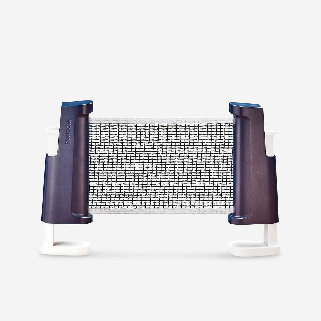 Poteaux filet de ping pong réglable rollnet bleu/blanc