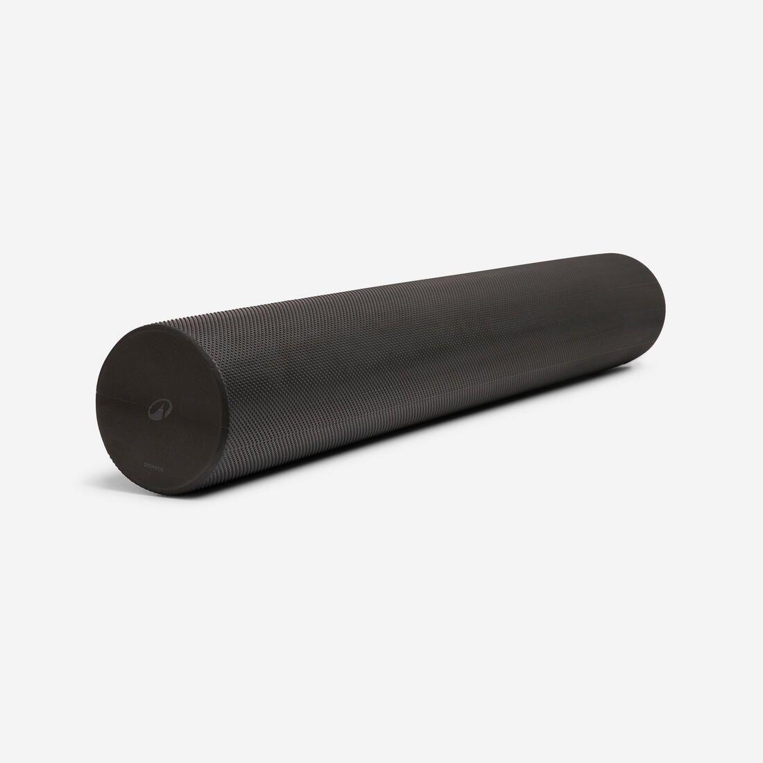 Rouleau en mousse de Pilates longueur 90 cm diamètre 15 cm, Foam roller noir