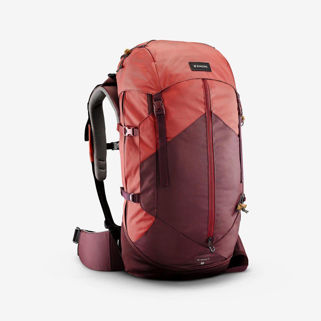 Sac à dos de trekking femme 50 l - mt 100 easyfit