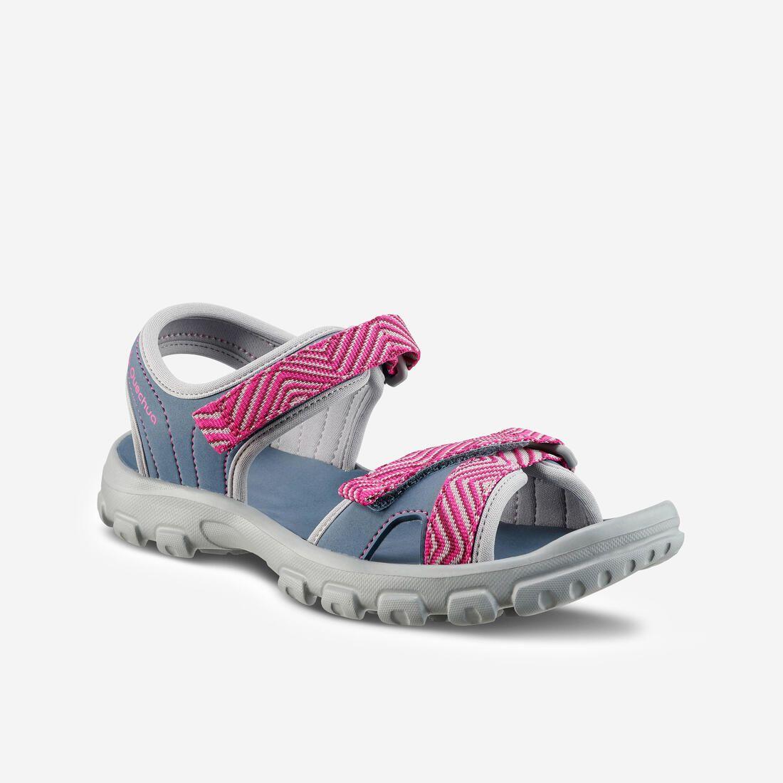 Sandales de randonnée MH100 TW bleues et rose - enfant - 32 AU 37