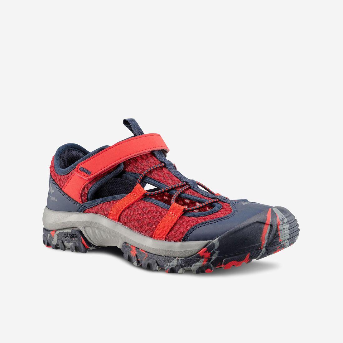 Sandales de randonnée légères à scratch 28 au 39 enfant, MH900