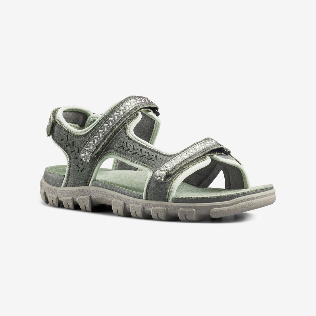 Sandales de randonnée femme, NH500 Cuir