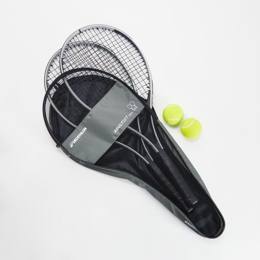 Set 2 Raquettes de tennis Essential Adulte 2 Balles 1 housse