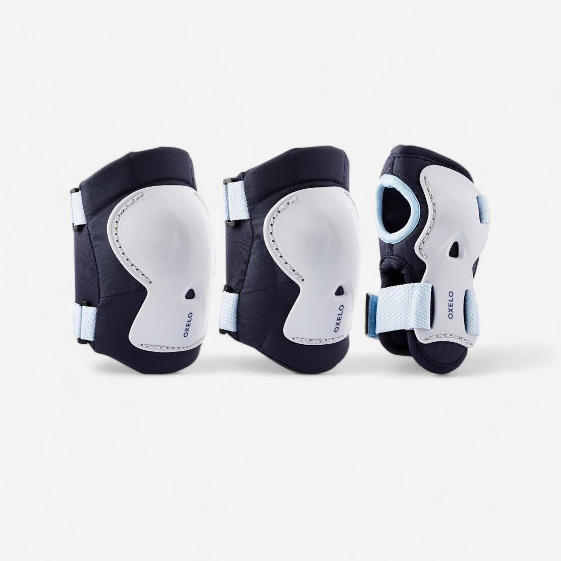 Set 3x2 protections roller trottinette skate enfant PLAY