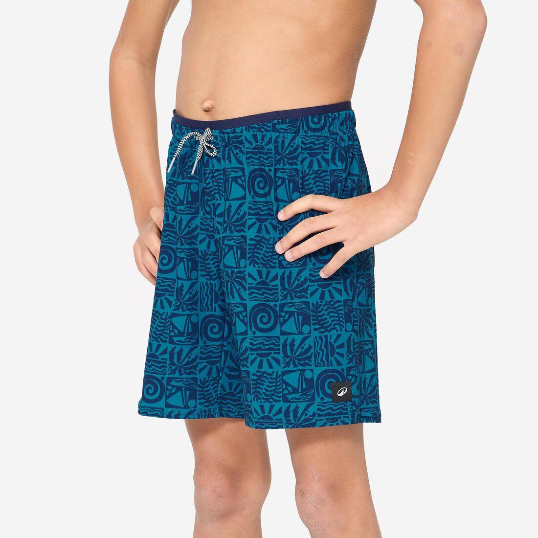 Short de bain long natation Garçon - 100 Hotu