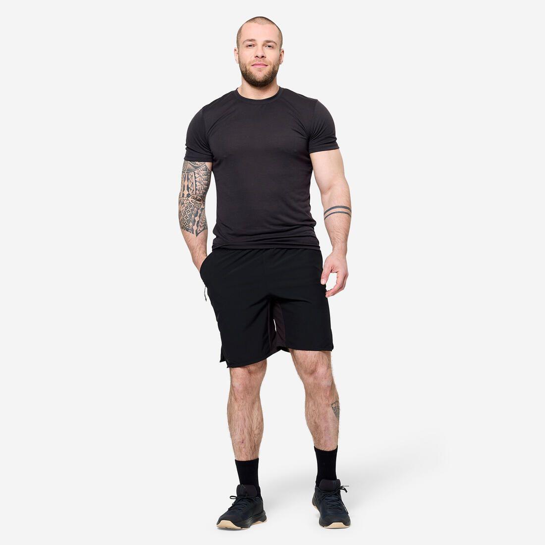 T-shirt de cross training slim respirant homme