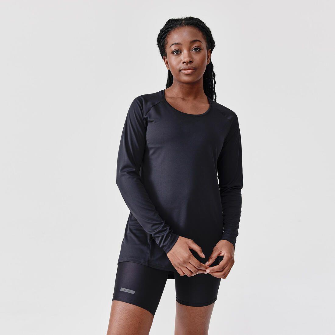 T-shirt manches longues running anti-UV femme - Sum protect long beige