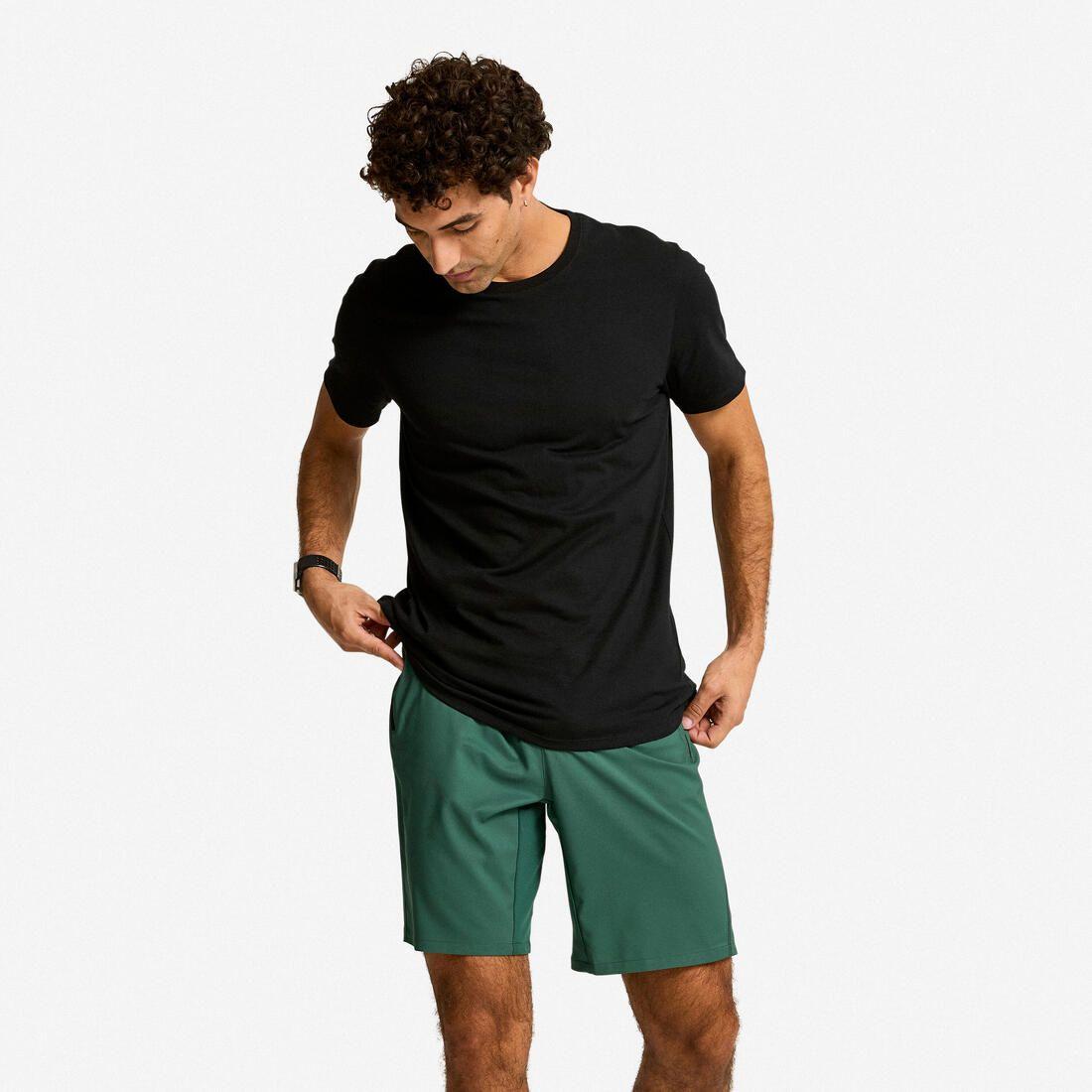 Tee shirt manche courte homme, noir