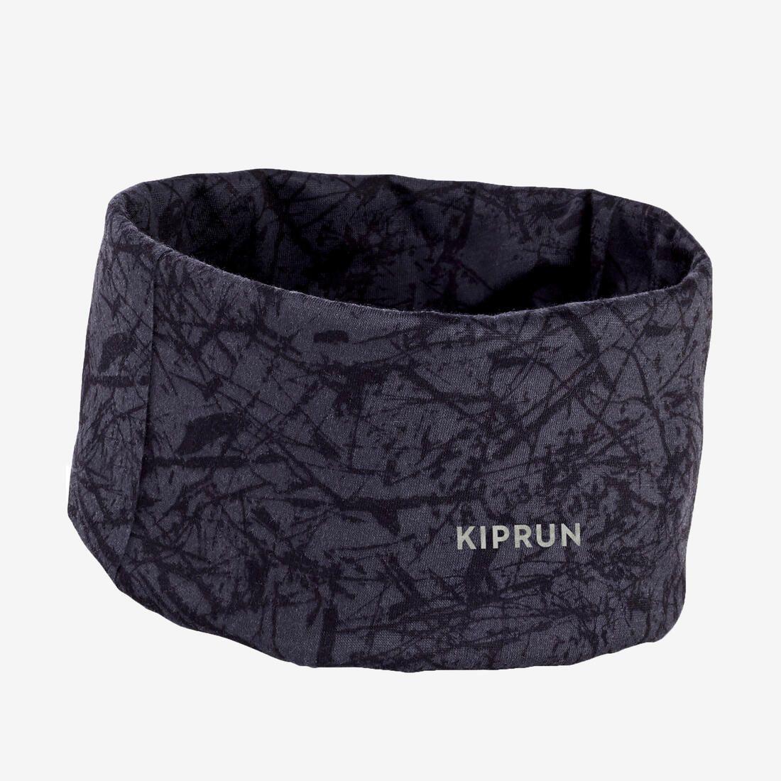 Tour de cou running / bandeau multifonctions homme femme - kiprun noir camo