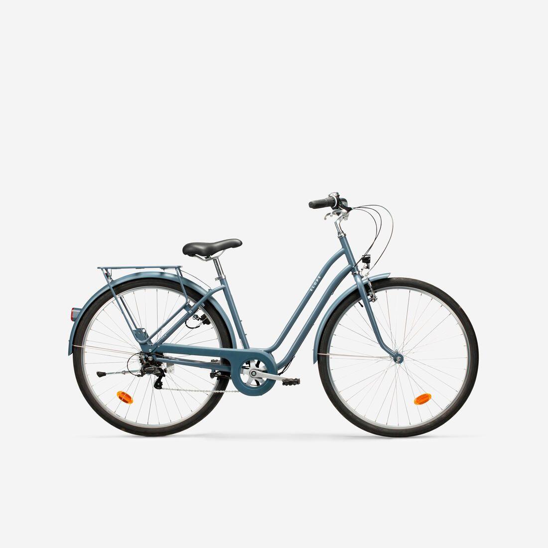 Vélo de ville 120 à cadre bas bleu